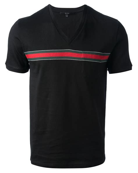 gucci v neck t shirt mens|genuine Gucci t shirts.